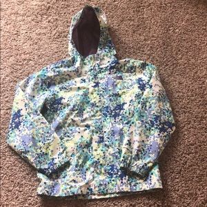 Speckled colorful North Face Rain Jacket